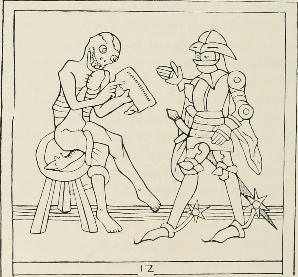 An illustration from Holbeins Totentanz und seine Vorbilder, 1897, leaf 125