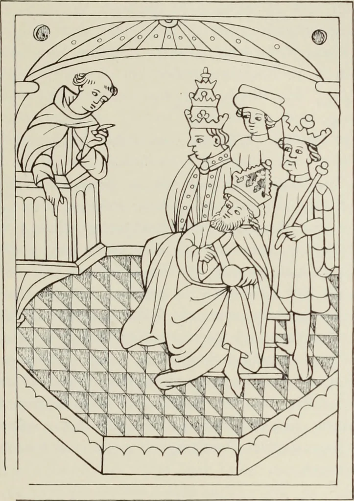 An illustration from Holbeins Totentanz und seine Vorbilder, 1897, leaf 126