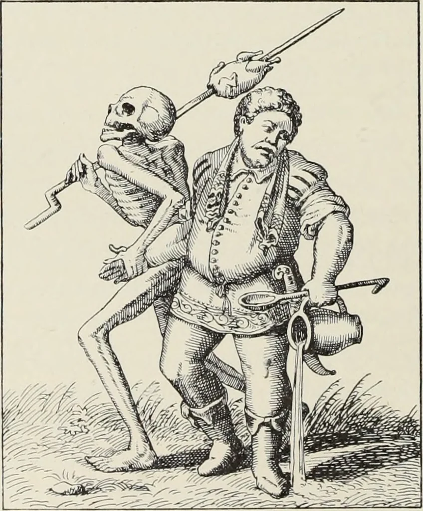 An illustration from Holbeins Totentanz und seine Vorbilder, 1897, leaf 133