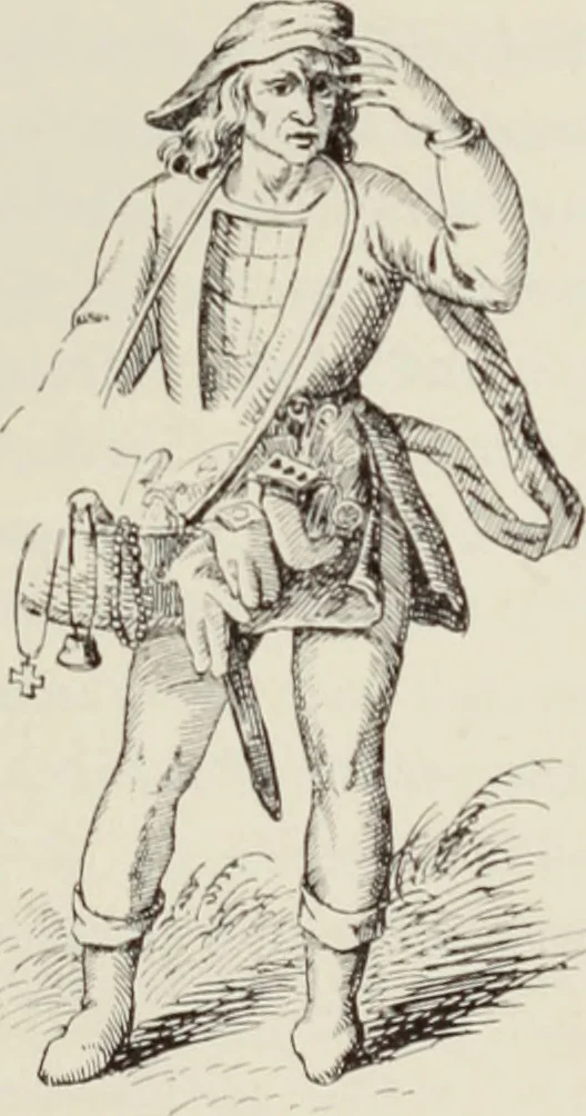 An illustration from Holbeins Totentanz und seine Vorbilder, 1897, leaf 136