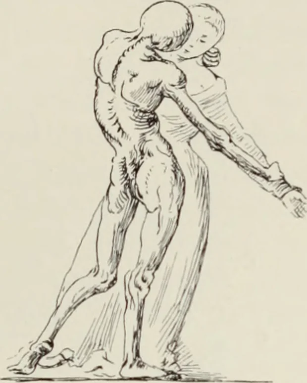 An illustration from Holbeins Totentanz und seine Vorbilder, 1897, leaf 178