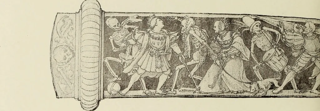 An illustration from Holbeins Totentanz und seine Vorbilder, 1897, leaf 315