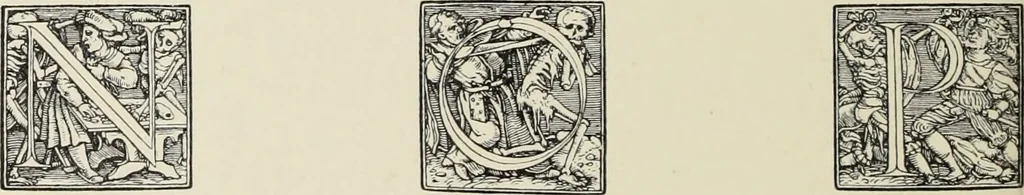 An illustration from Holbeins Totentanz und seine Vorbilder, 1897, leaf 319