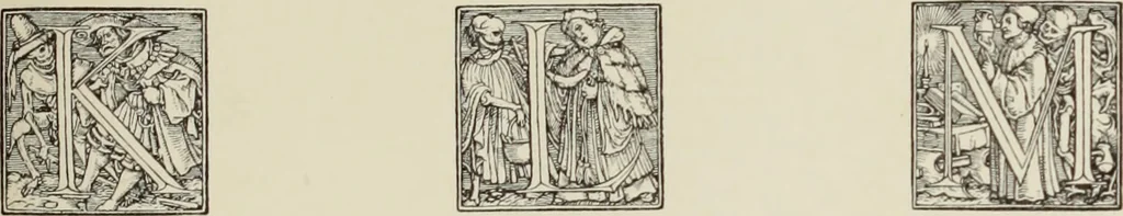 An illustration from Holbeins Totentanz und seine Vorbilder, 1897, leaf 320