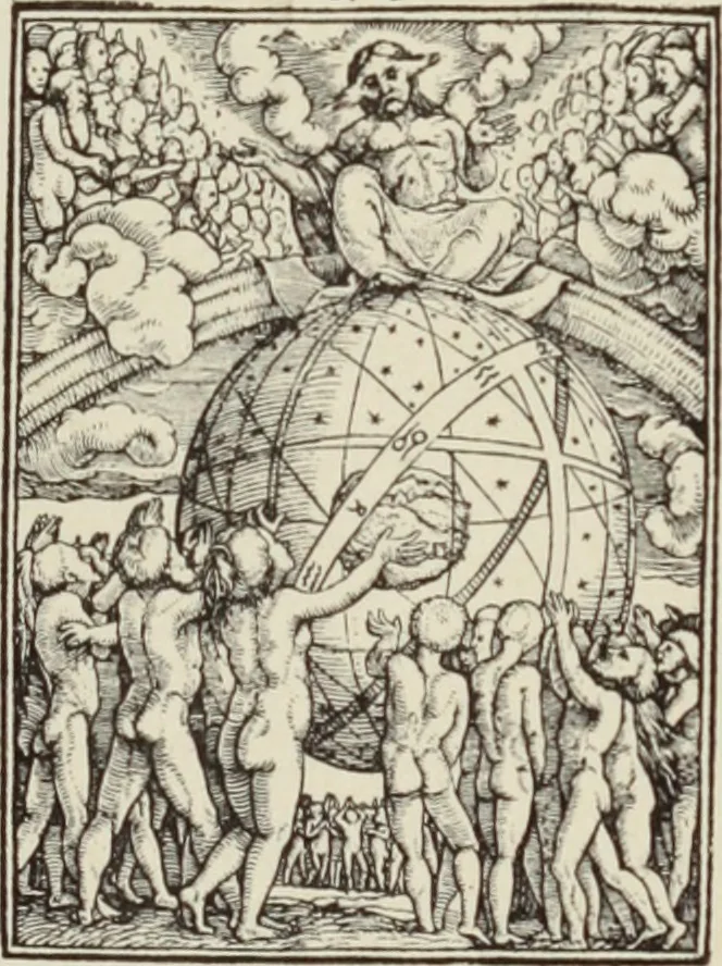 An illustration from Holbeins Totentanz und seine Vorbilder, 1897, leaf 344