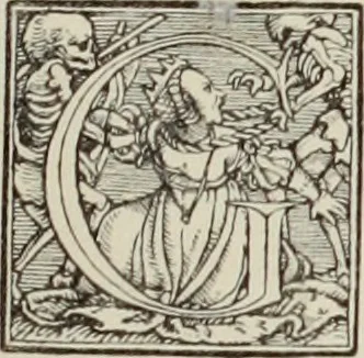 An illustration from Holbeins Totentanz und seine Vorbilder, 1897, leaf 46