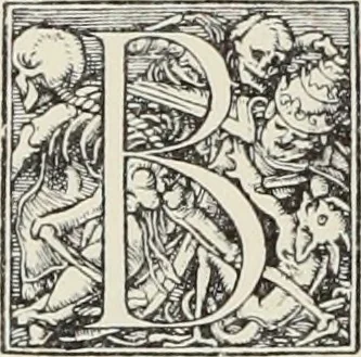 An illustration from Holbeins Totentanz und seine Vorbilder, 1897, leaf 49
