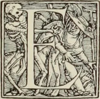 An illustration from Holbeins Totentanz und seine Vorbilder, 1897, leaf 80
