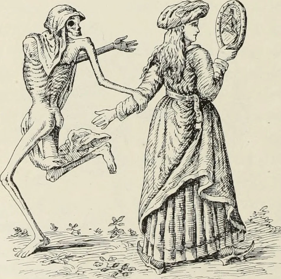 An illustration from Holbeins Totentanz und seine Vorbilder, 1897, leaf 97