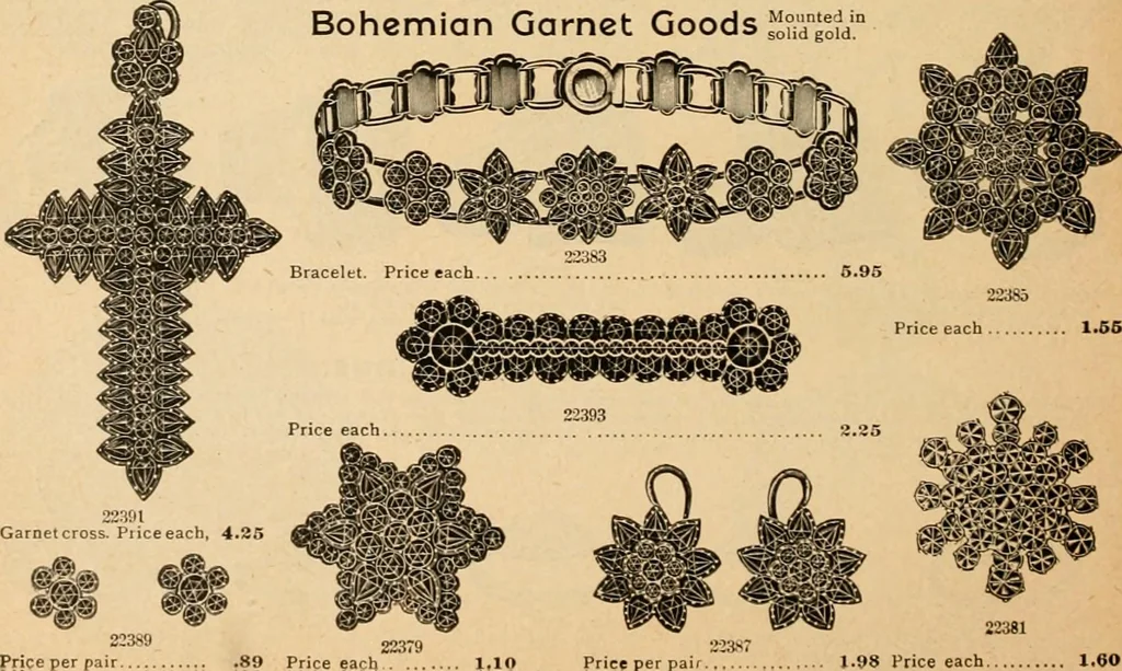 An illustration from Holiday specialties : jewelry, watches, silverware, musical goods, leather goods, sporting goods, etc., 1900, leaf 11