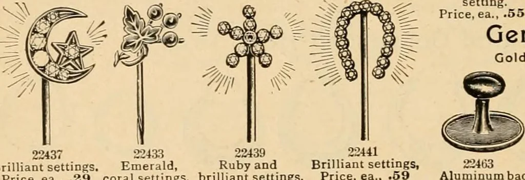 An illustration from Holiday specialties : jewelry, watches, silverware, musical goods, leather goods, sporting goods, etc., 1900, leaf 15