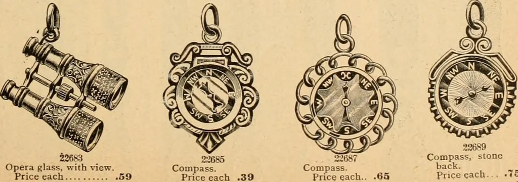 An illustration from Holiday specialties : jewelry, watches, silverware, musical goods, leather goods, sporting goods, etc., 1900, leaf 18