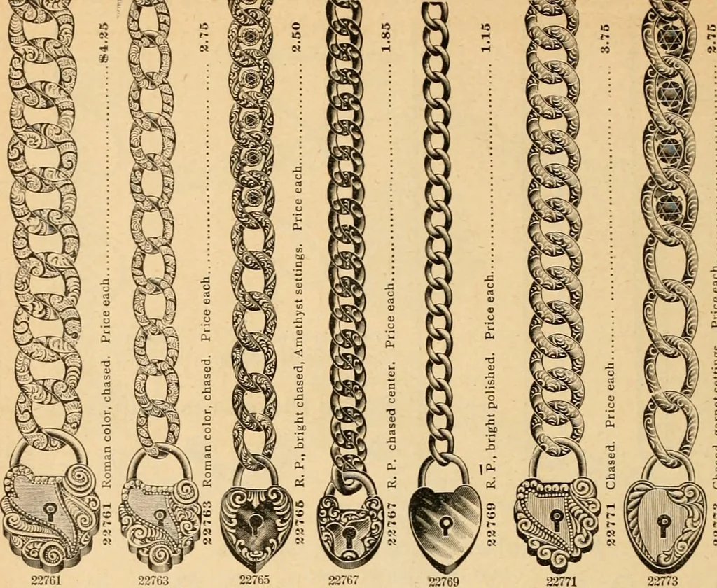 An illustration from Holiday specialties : jewelry, watches, silverware, musical goods, leather goods, sporting goods, etc., 1900, leaf 23