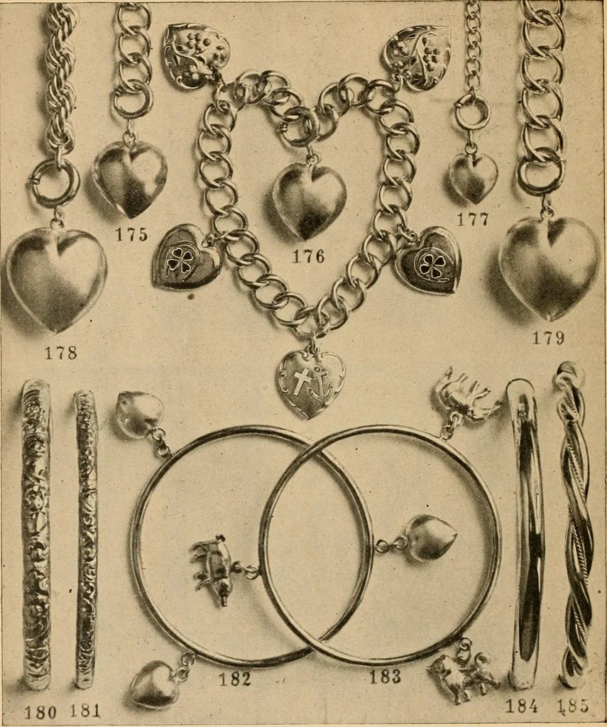 An illustration from Holiday specialties : jewelry, watches, silverware, musical goods, leather goods, sporting goods, etc., 1900, leaf 25