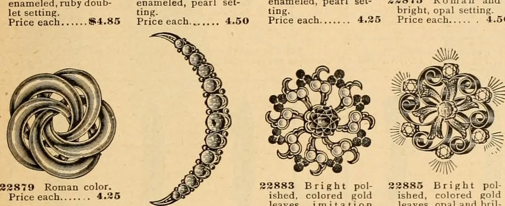 An illustration from Holiday specialties : jewelry, watches, silverware, musical goods, leather goods, sporting goods, etc., 1900, leaf 28
