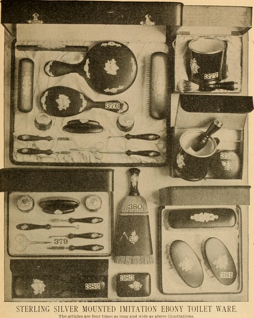 An illustration from Holiday specialties : jewelry, watches, silverware, musical goods, leather goods, sporting goods, etc., 1900, leaf 34