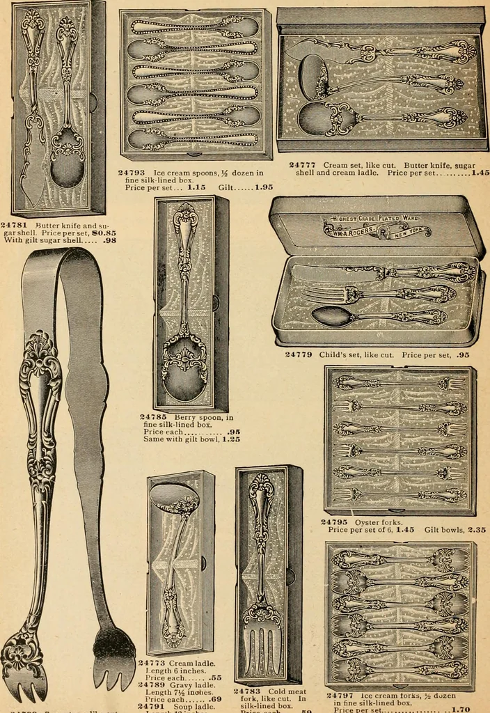 An illustration from Holiday specialties : jewelry, watches, silverware, musical goods, leather goods, sporting goods, etc., 1900, leaf 47