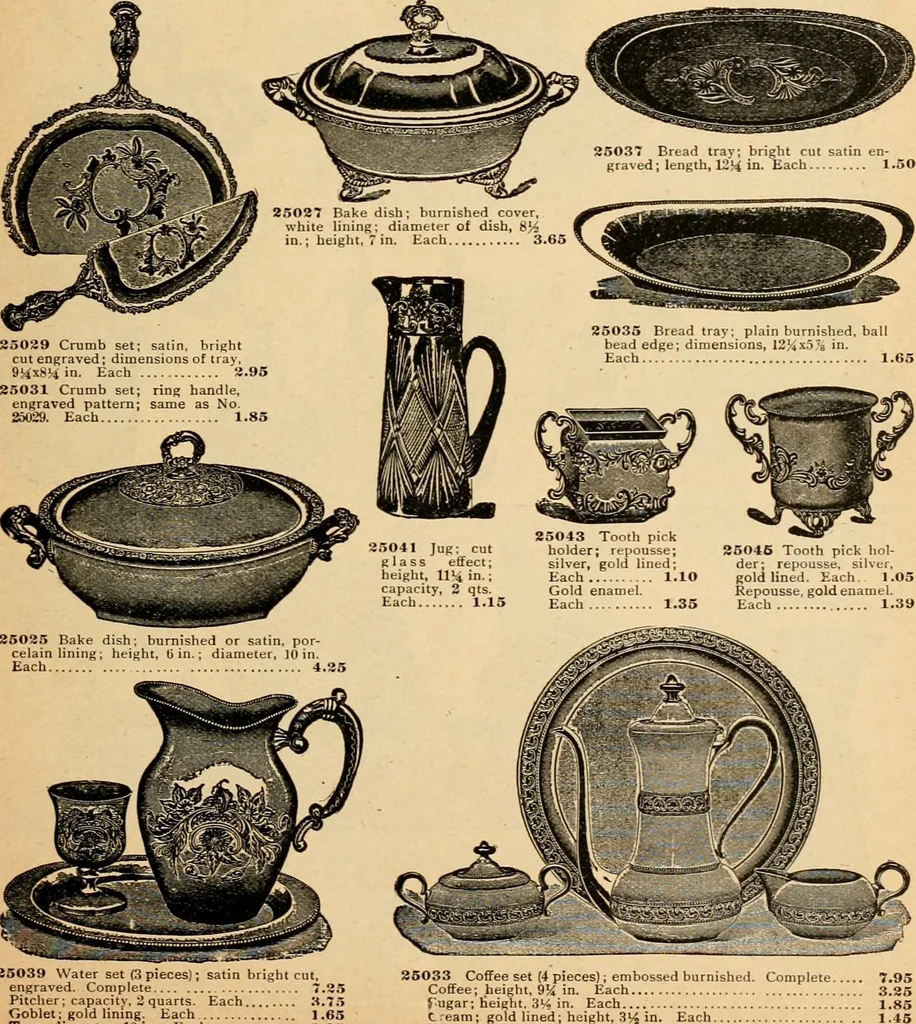 An illustration from Holiday specialties : jewelry, watches, silverware, musical goods, leather goods, sporting goods, etc., 1900, leaf 52