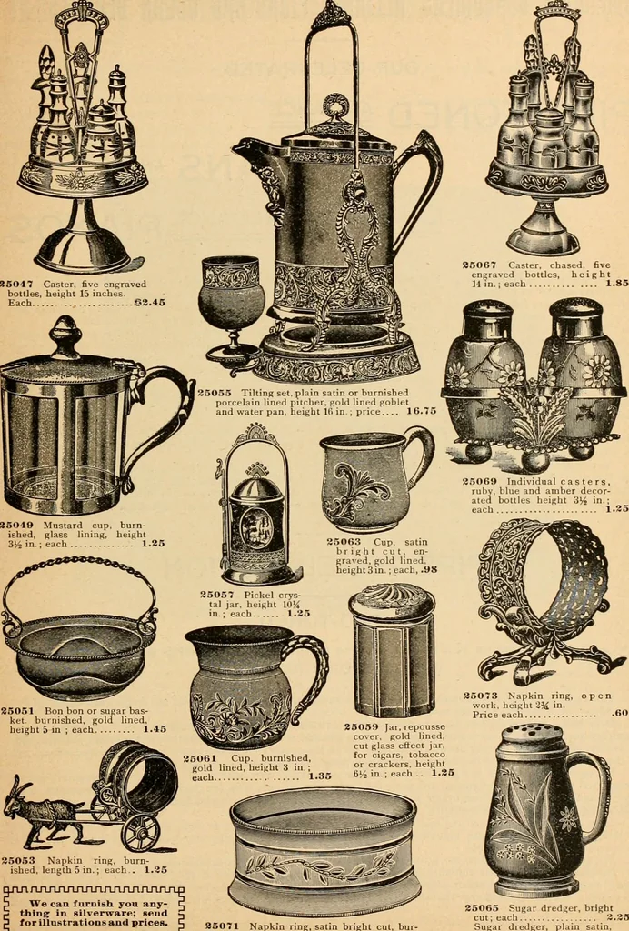 An illustration from Holiday specialties : jewelry, watches, silverware, musical goods, leather goods, sporting goods, etc., 1900, leaf 54
