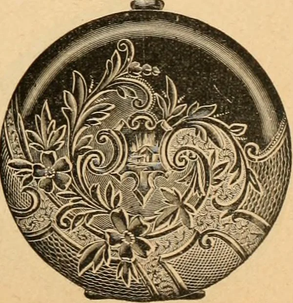 An illustration from Holiday specialties : jewelry, watches, silverware, musical goods, leather goods, sporting goods, etc., 1900, leaf 6