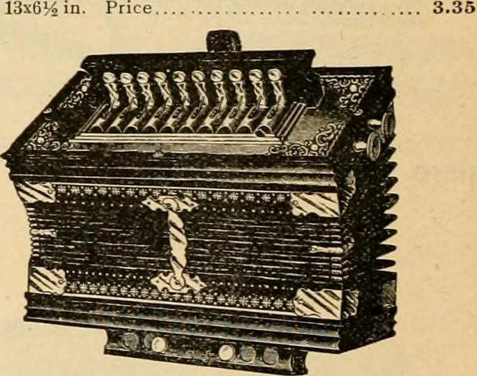 An illustration from Holiday specialties : jewelry, watches, silverware, musical goods, leather goods, sporting goods, etc., 1900, leaf 65