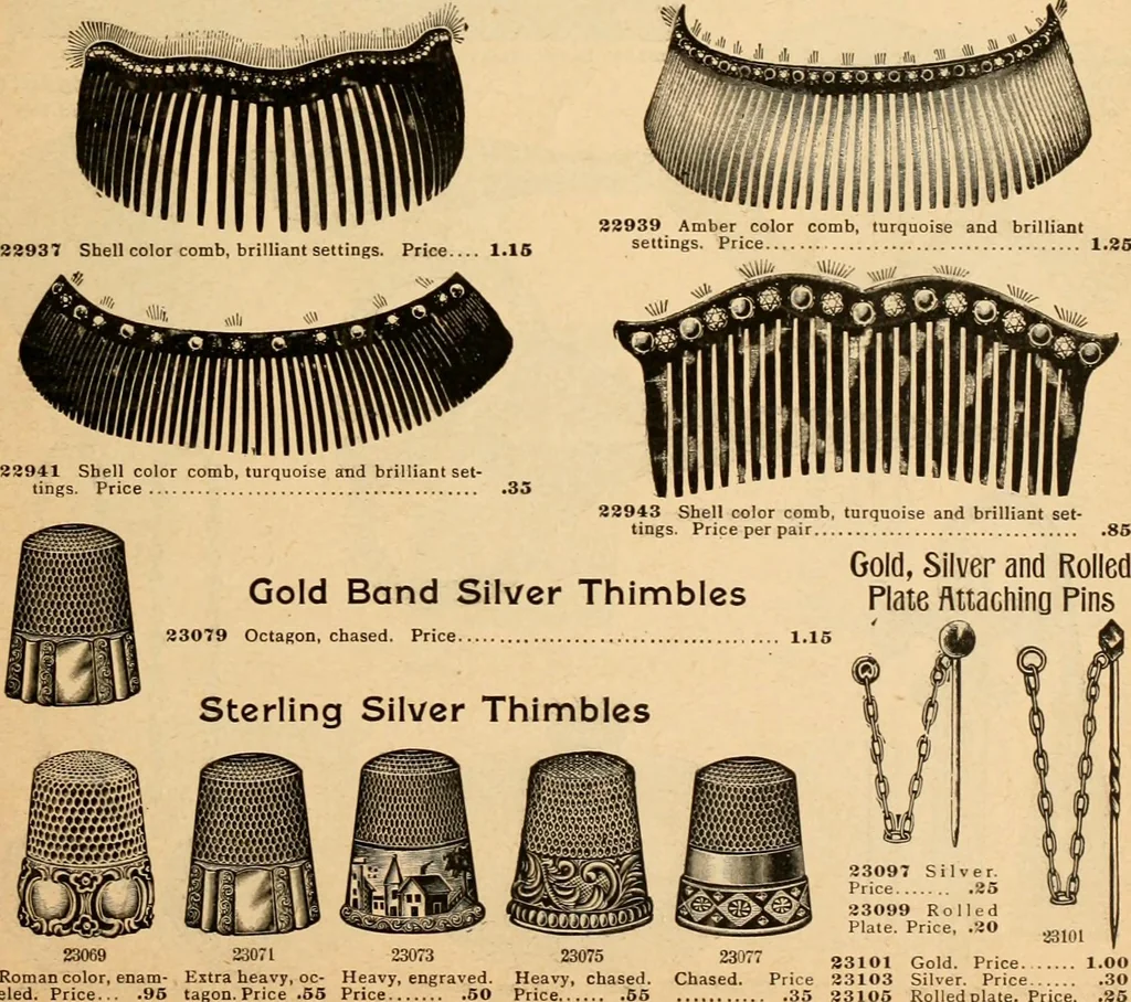 An illustration from Holiday specialties : jewelry, watches, silverware, musical goods, leather goods, sporting goods, etc., 1900, leaf 82