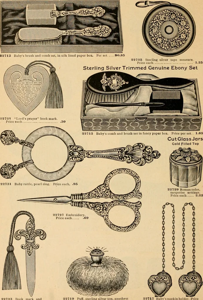 An illustration from Holiday specialties : jewelry, watches, silverware, musical goods, leather goods, sporting goods, etc., 1900, leaf 83