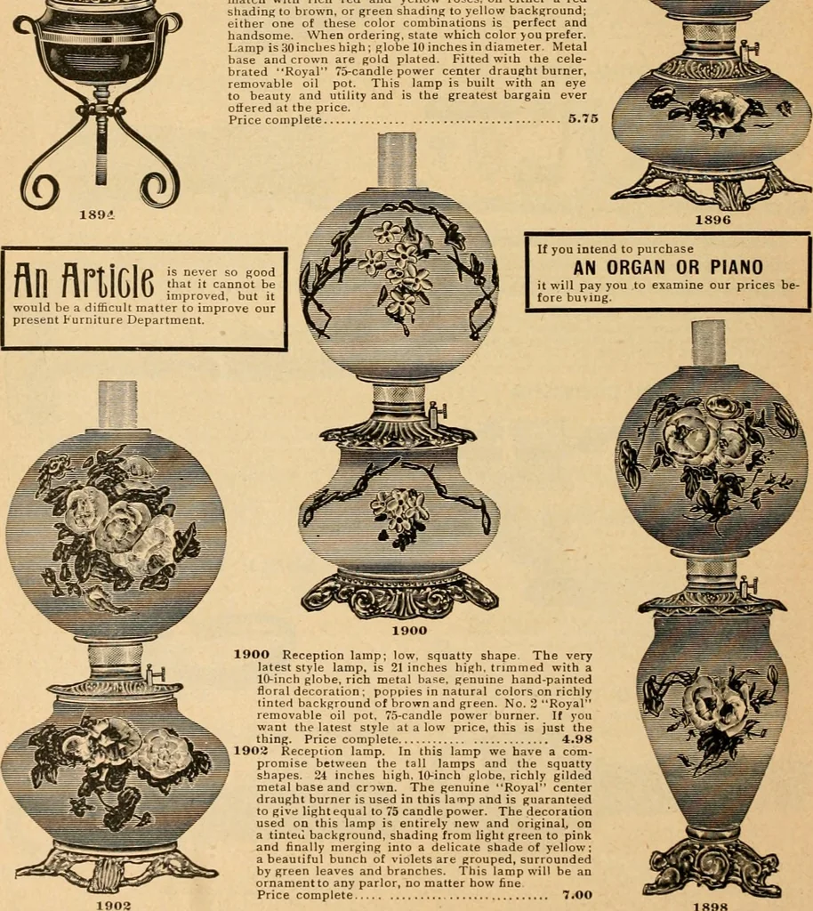 An illustration from Holiday specialties : jewelry, watches, silverware, musical goods, leather goods, sporting goods, etc., 1900, leaf 95