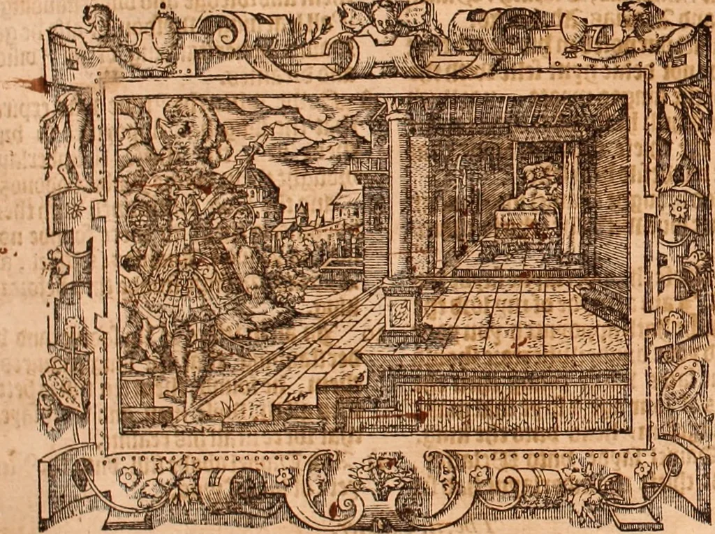 An illustration from The Holie Bible : conteynyng the Olde Testament and the Newe, 1568, leaf 1015