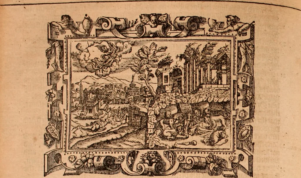 An illustration from The Holie Bible : conteynyng the Olde Testament and the Newe, 1568, leaf 1023