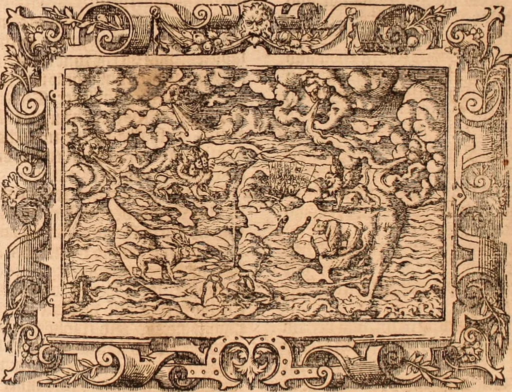 An illustration from The Holie Bible : conteynyng the Olde Testament and the Newe, 1568, leaf 1024