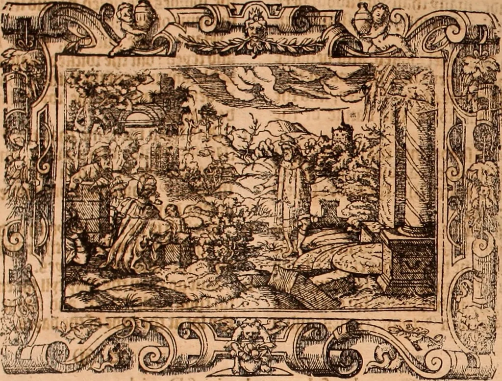 An illustration from The Holie Bible : conteynyng the Olde Testament and the Newe, 1568, leaf 1033