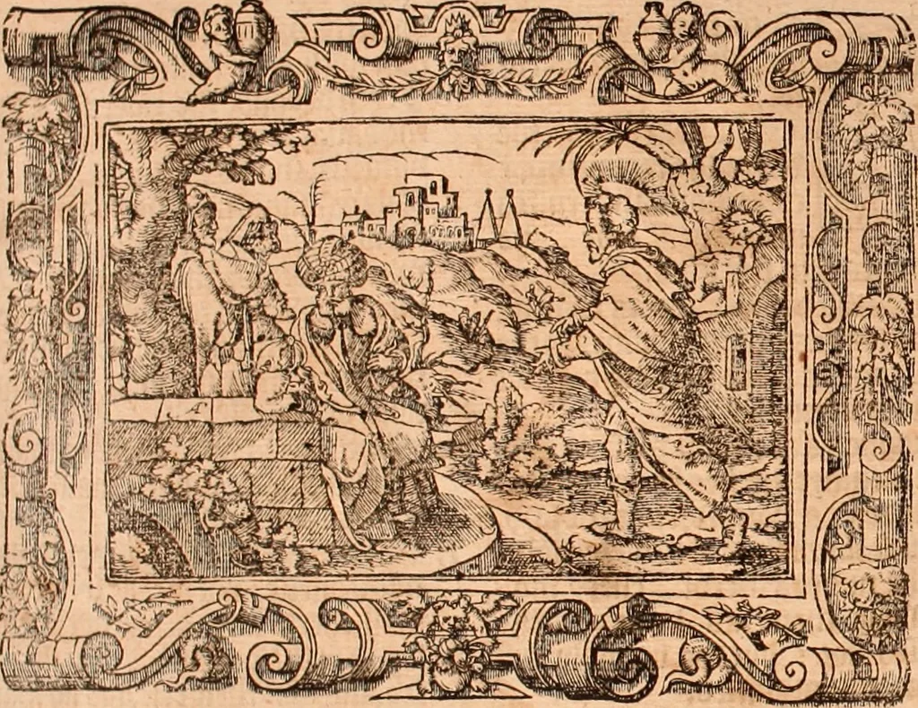 An illustration from The Holie Bible : conteynyng the Olde Testament and the Newe, 1568, leaf 1071