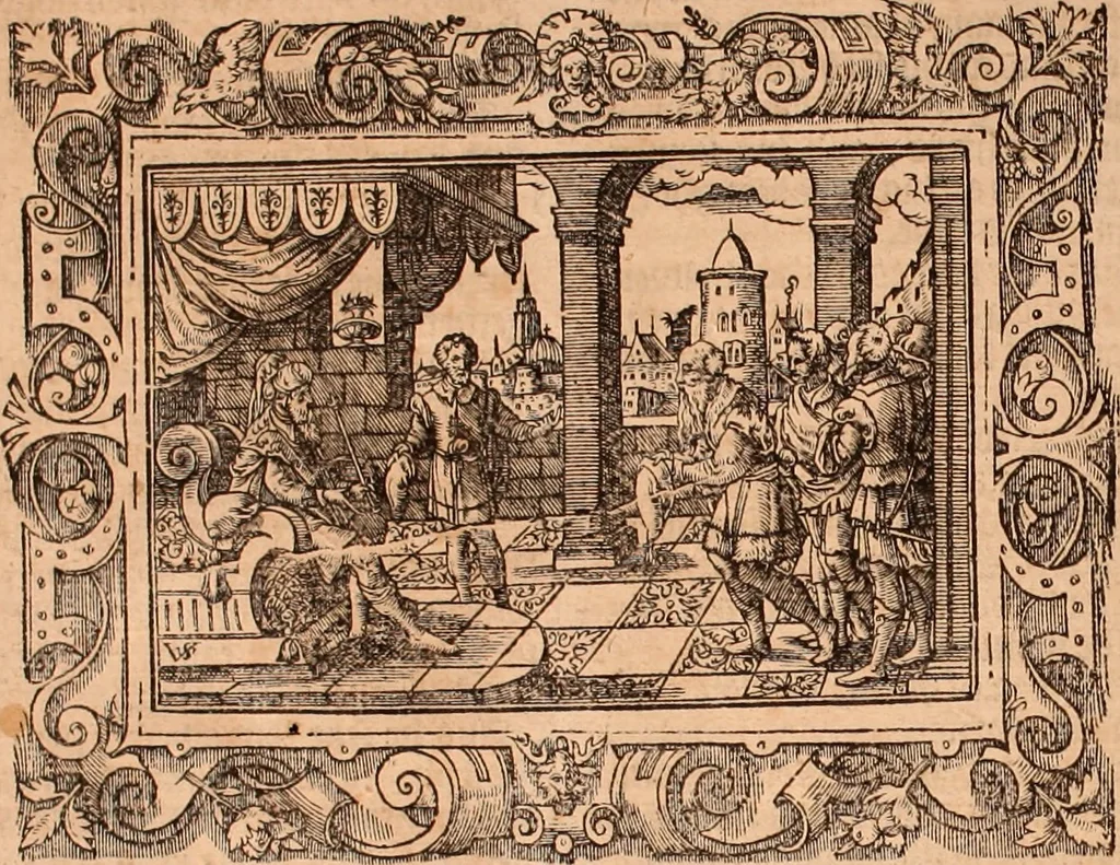 An illustration from The Holie Bible : conteynyng the Olde Testament and the Newe, 1568, leaf 115