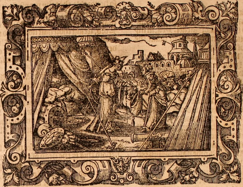 An illustration from The Holie Bible : conteynyng the Olde Testament and the Newe, 1568, leaf 1164