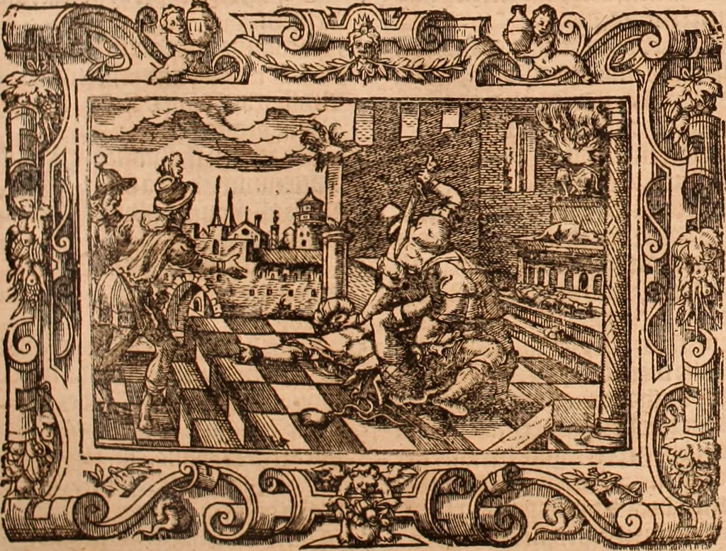 An illustration from The Holie Bible : conteynyng the Olde Testament and the Newe, 1568, leaf 1261
