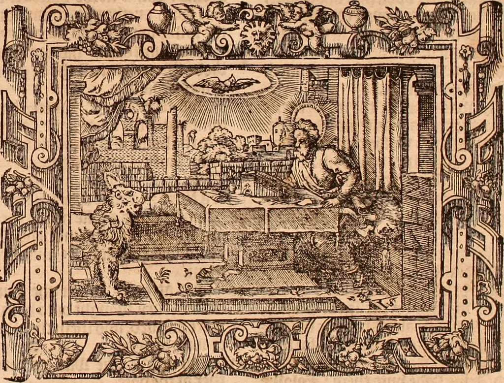 An illustration from The Holie Bible : conteynyng the Olde Testament and the Newe, 1568, leaf 1360