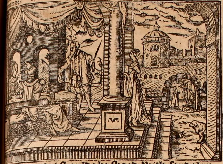 An illustration from The Holie Bible : conteynyng the Olde Testament and the Newe, 1568, leaf 1368