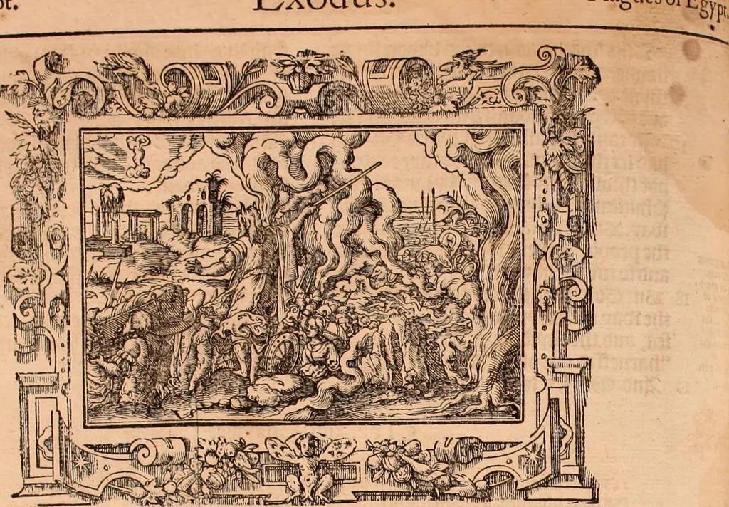 An illustration from The Holie Bible : conteynyng the Olde Testament and the Newe, 1568, leaf 137