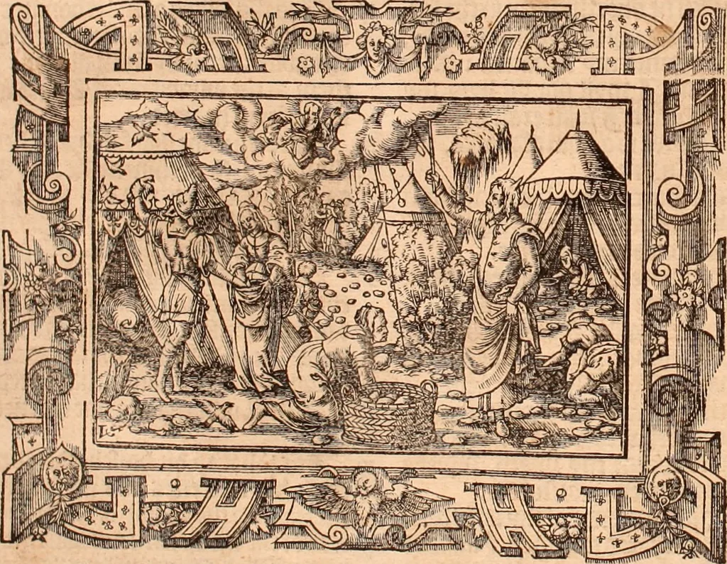 An illustration from The Holie Bible : conteynyng the Olde Testament and the Newe, 1568, leaf 139