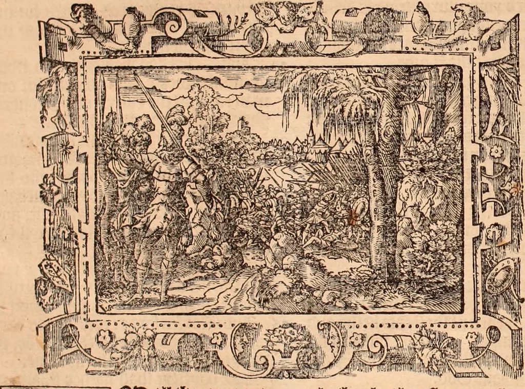 An illustration from The Holie Bible : conteynyng the Olde Testament and the Newe, 1568, leaf 141