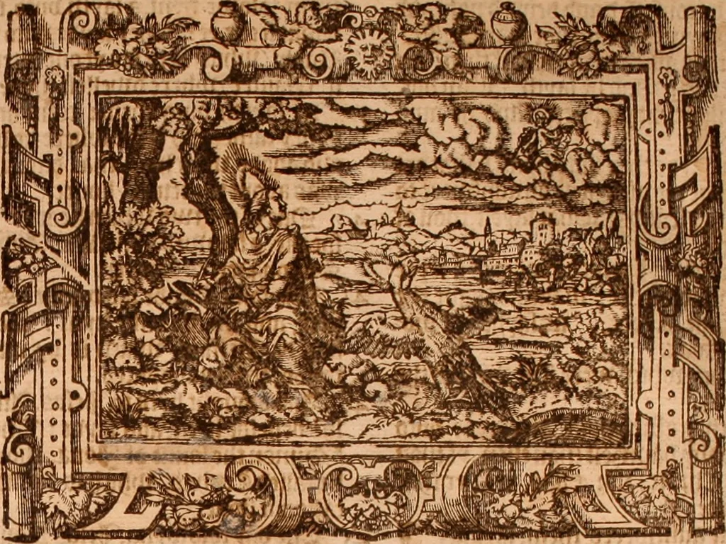 An illustration from The Holie Bible : conteynyng the Olde Testament and the Newe, 1568, leaf 1424