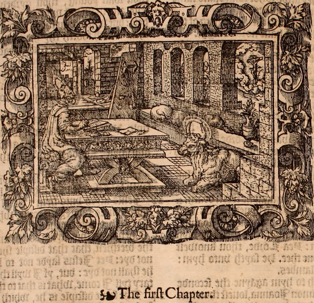 An illustration from The Holie Bible : conteynyng the Olde Testament and the Newe, 1568, leaf 1455