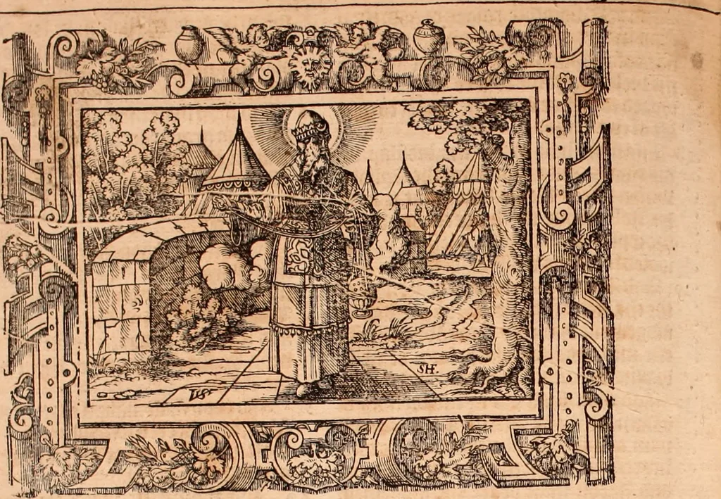 An illustration from The Holie Bible : conteynyng the Olde Testament and the Newe, 1568, leaf 159