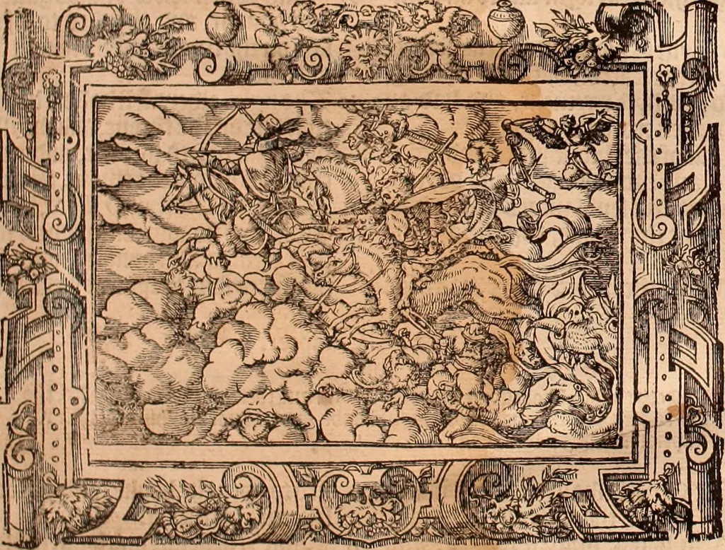 An illustration from The Holie Bible : conteynyng the Olde Testament and the Newe, 1568, leaf 1605