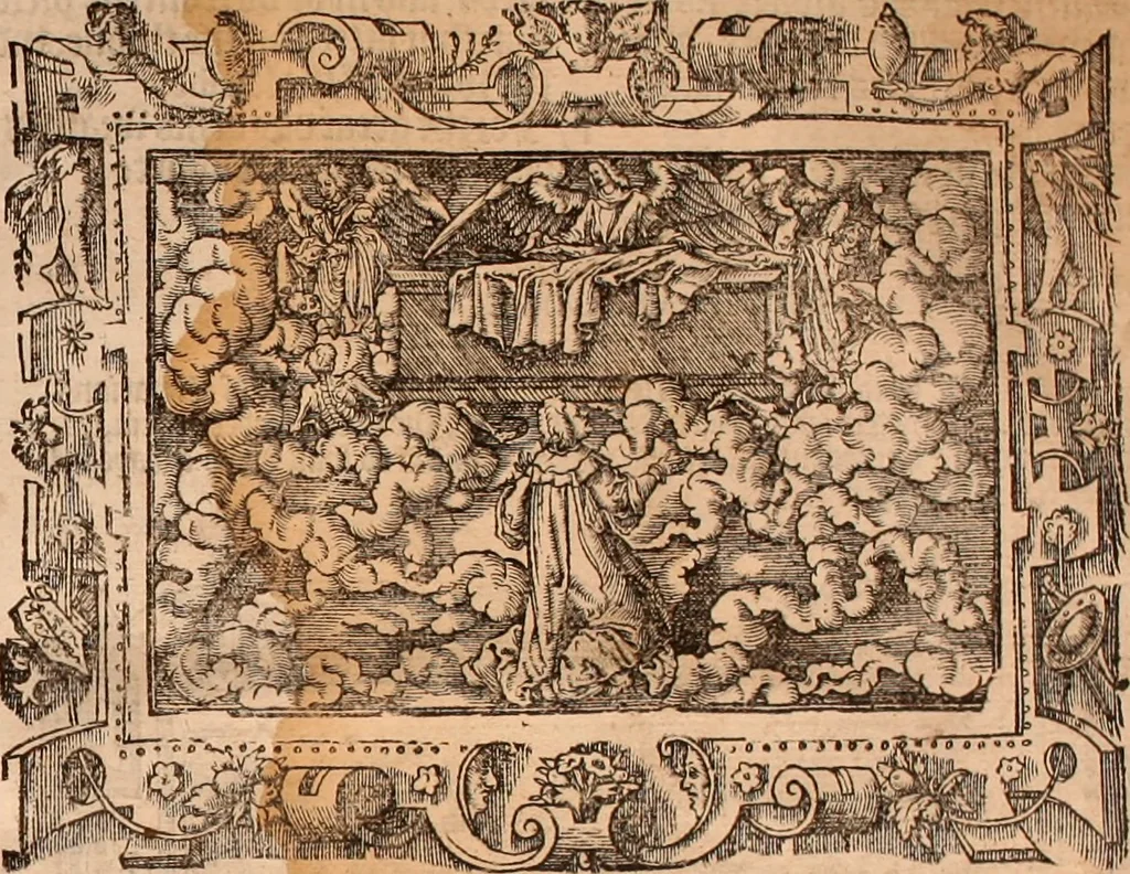 An illustration from The Holie Bible : conteynyng the Olde Testament and the Newe, 1568, leaf 1606