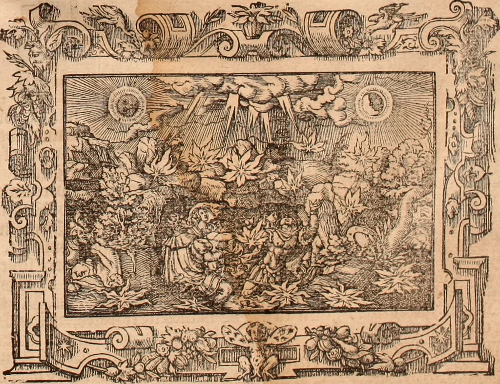 An illustration from The Holie Bible : conteynyng the Olde Testament and the Newe, 1568, leaf 1606