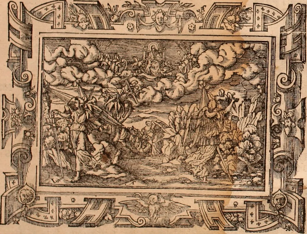 An illustration from The Holie Bible : conteynyng the Olde Testament and the Newe, 1568, leaf 1607