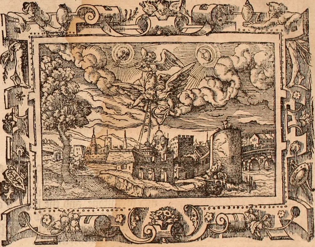 An illustration from The Holie Bible : conteynyng the Olde Testament and the Newe, 1568, leaf 1610