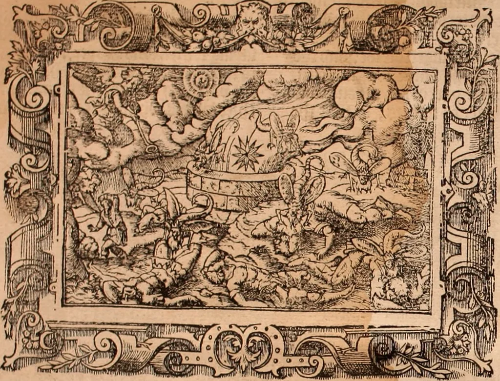 An illustration from The Holie Bible : conteynyng the Olde Testament and the Newe, 1568, leaf 1611